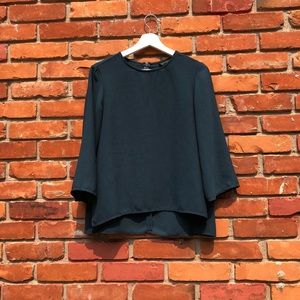 Topshop Forest Green Blouse